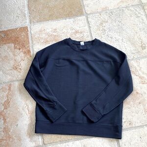 GAP FIT workout shirt. Ribbed, grey/blue color. Size S